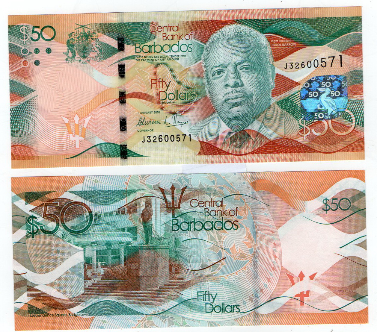 Barbados #77c 50 Dollars